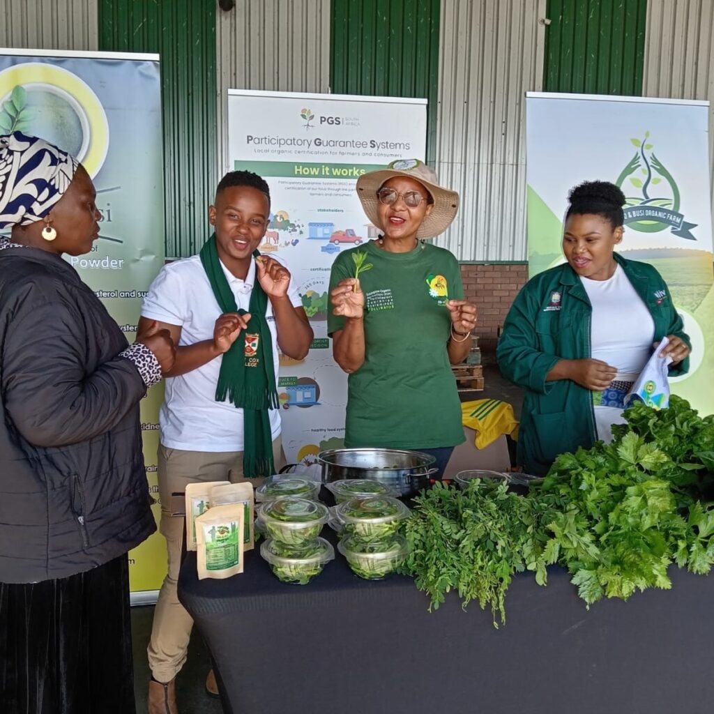 Organically grown and certified produce